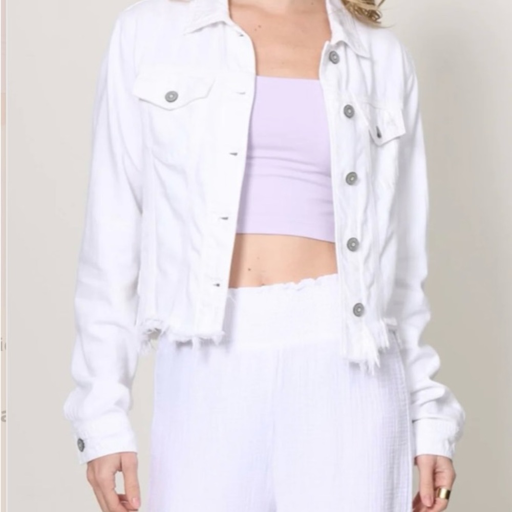 Women's White Jean Jacket